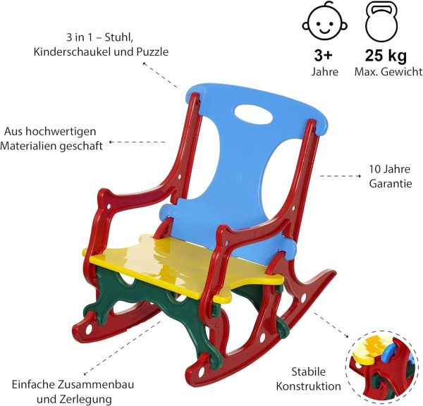 Indoor & Outdoor Kinderschaukel ab 3 Jahre für Garten