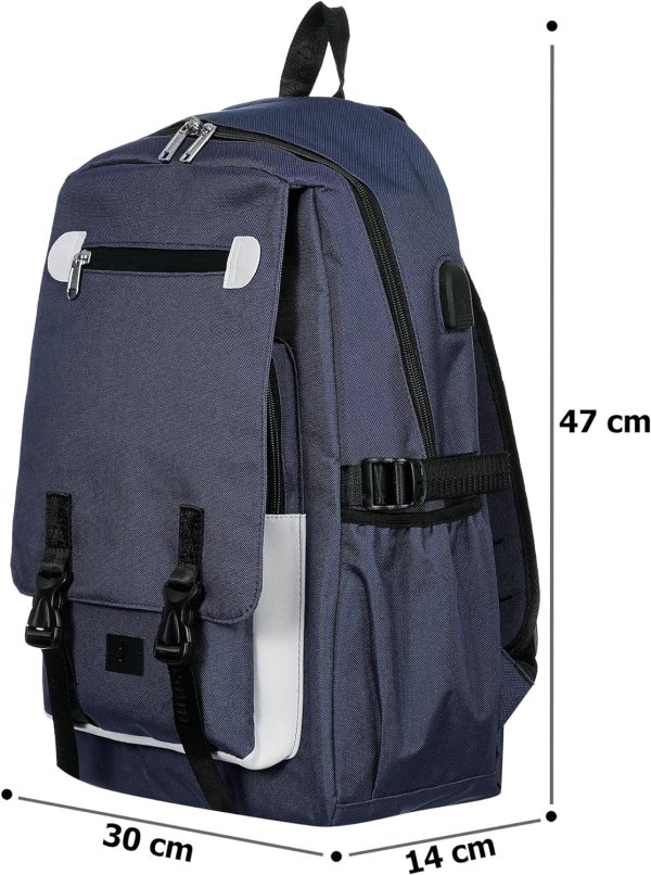 Zizito Leichter Unisex-Schulrucksack mit USB - Farbwahl