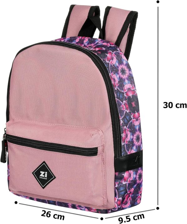 Zizito Mädchen Kinderrucksack - Leicht, Blumenmuster, 6 Jahre+