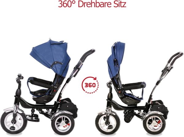 zizito troy dreirad 6 monate bis 25 kg 360 sitz 12