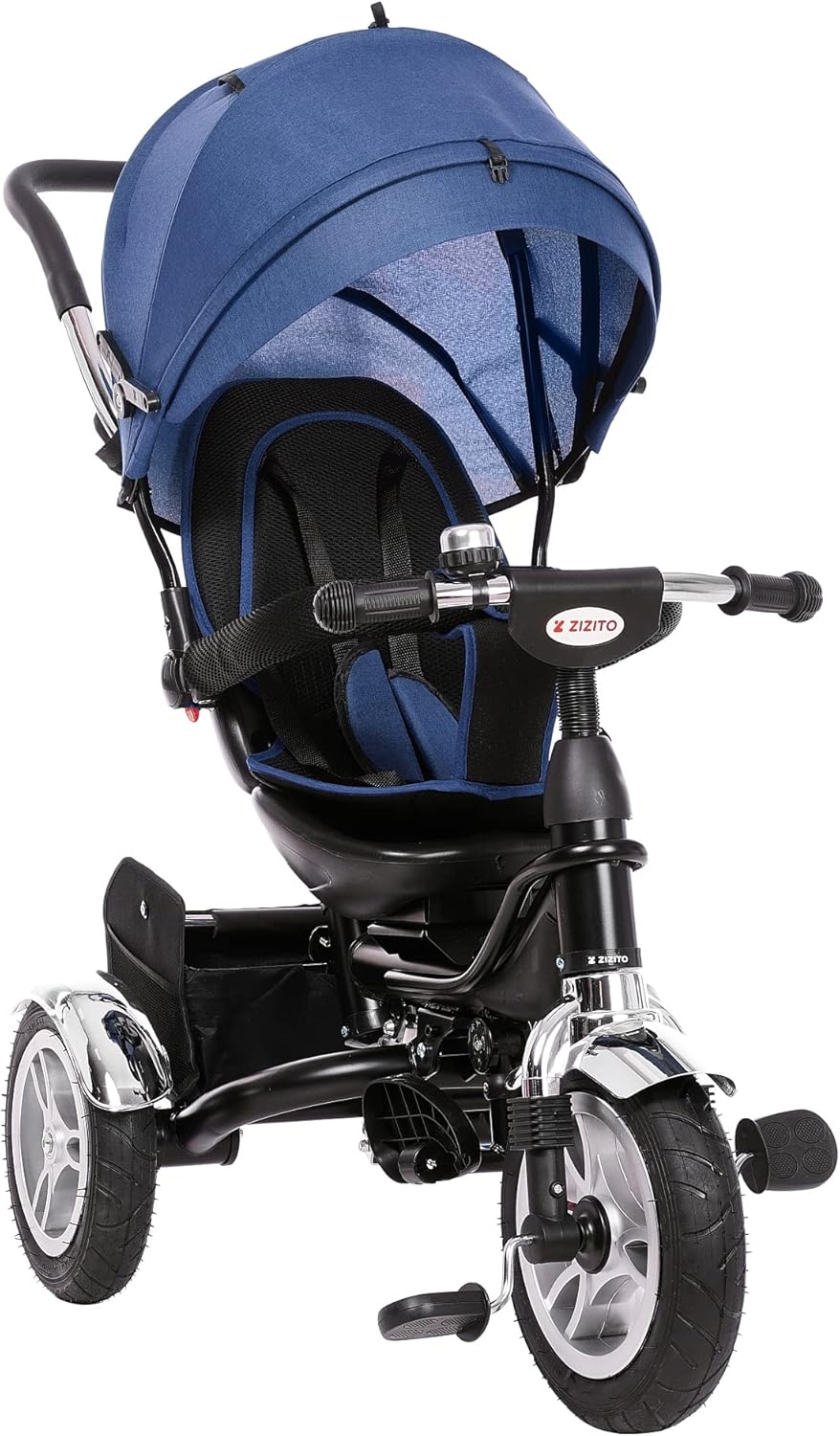 zizito troy dreirad 6 monate bis 25 kg 360 sitz ‎blau