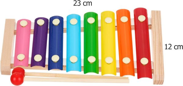 Musical instrument set for children - wood, xylophone, percussion, 7 pieces - Image 5