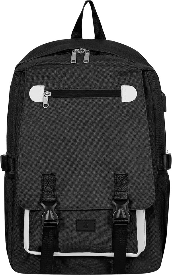 Zizito unisex school backpack with USB port 5