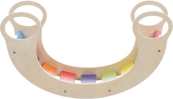 Rainbow Rocker: Montessori Kletterbogen für Kinder